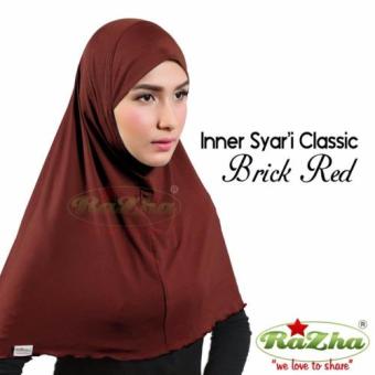 Razha Inner Syarie Classic Daleman Jilbab Brick Red  