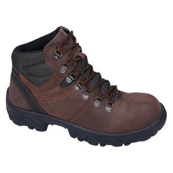Recommended Sepatu Safety Kulit Boots Pria - Coklat  