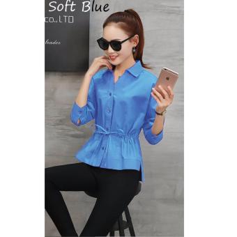 REYN SHOP Blouse Glory Top Soft Blue | Atasan Wanita | Baju Wanita | Blouse Wanita  