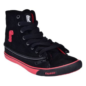 Rhumell Custumized High Cut Sneakers - Hitam/Merah  