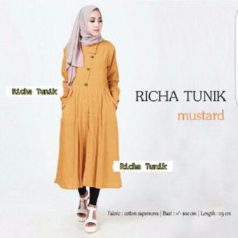 Richa Tunik Kaos Supernova Halus Kemeja Wanita Baju Atasan  