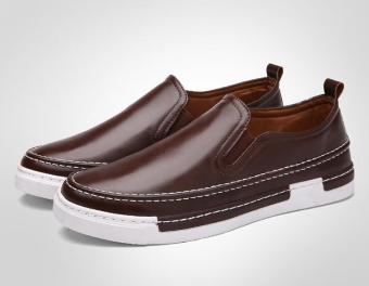 Rising Bazaar Men's Leather Loafer West Style Shoes (brown)  