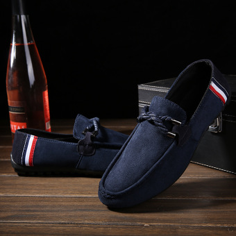 Rising Bazaar Men's Shoes Casual Slip-Ones Loafer Sneaker (Blue) - intl  