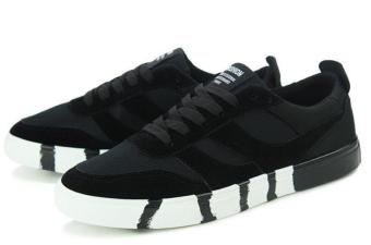 Rising Bazaar Men's Sport Casual Canvas Sneaker (017 Black) - intl  