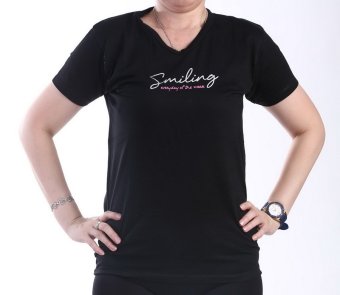 Ronaco T-Shirt T-05 Smiling - Hitam  