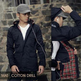 Rosekekey Jaket Parka Premium Korean style ( Hitam )  