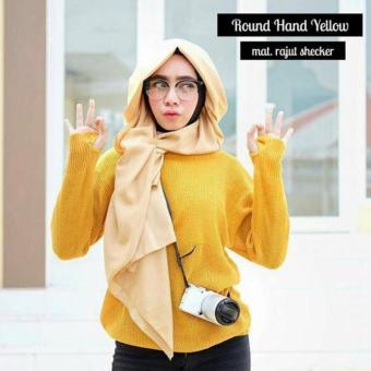 Round Hand Sweater Yellow  