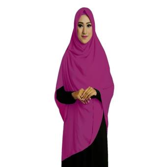 Ruman Hijab Jilbab Segi Empat Premium Ruman Square L Magenta  