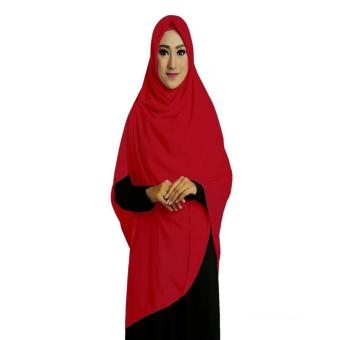 Ruman Hijab Jilbab Segi Empat Premium Ruman Square L Pink Fanta  
