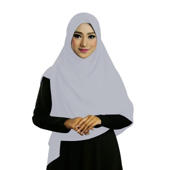 Ruman Hijab Jilbab Segiempat Ruman Square M (Abu Muda)  