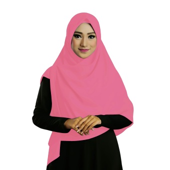 Ruman Hijab Jilbab Segiempat Ruman Square M (Pink)  
