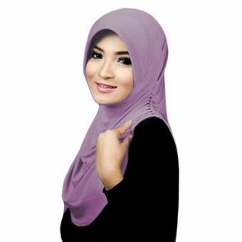 Rumana Polos Hijab Kerudung Instan -lavender  