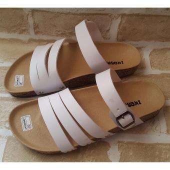 Sandal Flat 01 - White - Sandal  