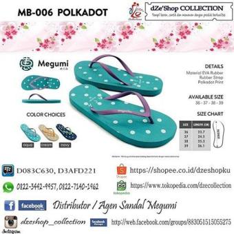 Sandal Megumi Mb006 Polkadot  