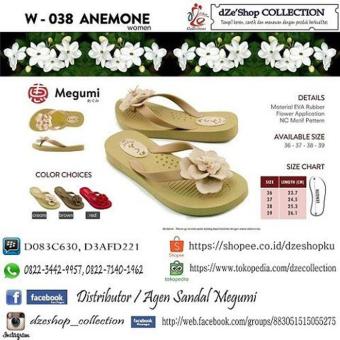Sandal Megumi W043 Anemone  