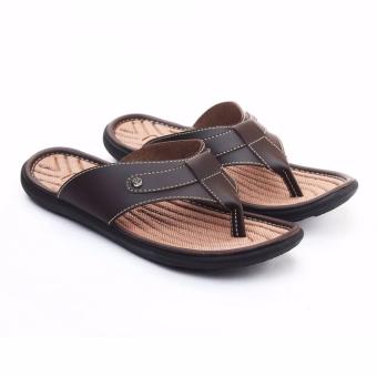 Sandal Pria Trendy (JP07) | Warna Coklat | Ukuran 39-43  
