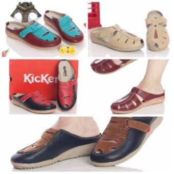 Sandal Wanita Kulit Kickers Premium  
