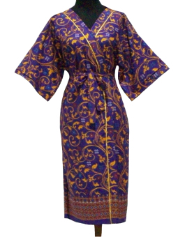 Sanny Apparel B 401 Kimono Batik - Ungu  