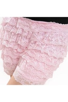 Sanwood Safety 12 Layers Lace Shorts (Pink) - Intl - intl  