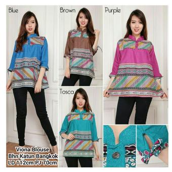 SB Collection Atasan Viona Blouse-Tosca  