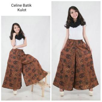 SB Collection Celana Kulot Rok Batik Celine Jumbo Long Pant-Coklar  