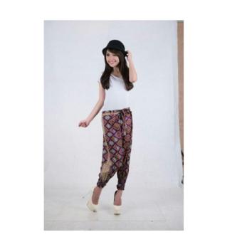 SB Collection Celana Panjang Tatiana Joger Batik-Biru  