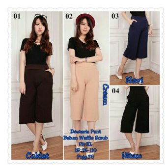 SB Collection Celana Pendek Destaria Kulot Pant-Hitam  