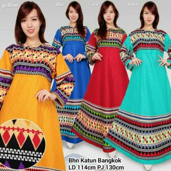 SB Collection Maxi Dress Liara Gamis Jumbo Kaftan-Biru  