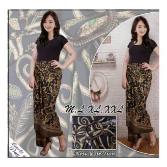 SB Collection Rok Lilit Batik Nuraeni Long Skirt-Hitam  