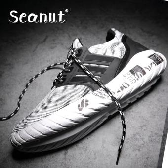 Seanut Fashion able men's sports shoes breathable comfortable casual shoes (White) - intl  