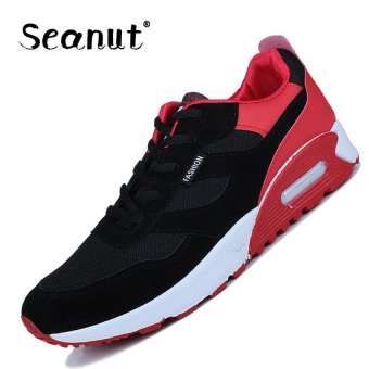 Seanut Fashion Casual Sneakers, Street Sports Tide Shoes, Men's Fashion (black,red) - intl  