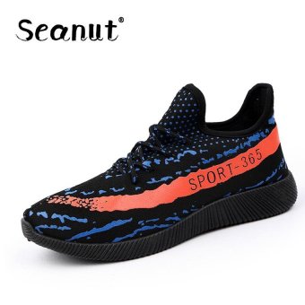 Seanut Fashion Sneakers Street Leisure Series of Tide Shoes Running Shoes For Men (Blue) - intl  