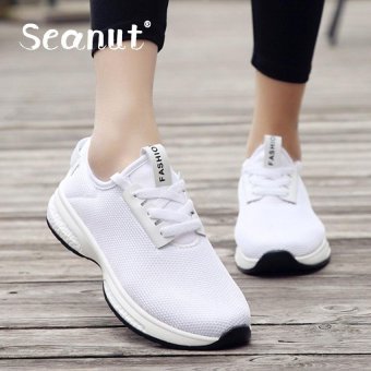 Seanut Fashion Woman's Sneakers, Street Sports Tide Shoes, lady Fashion (White) - intl  