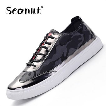 Seanut Men Casual Sneakers Fashion Students Flats Shoes (Grey) - intl  
