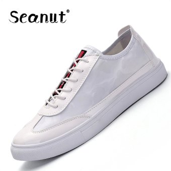 Seanut Men Casual Sneakers Fashion Students Flats Shoes (White) - intl  