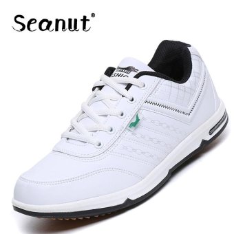 Seanut men fashion sneakers breathable running shoes (White) - intl  