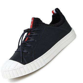 Seanut Men's Breathable Shoes Casual Shoes Skater Shoes (Black)  