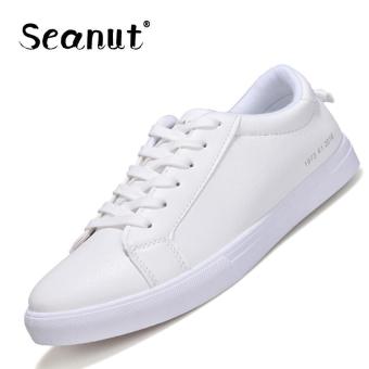 Seanut Men's Fashion Sneakers Casual Shoes (White) - intl  