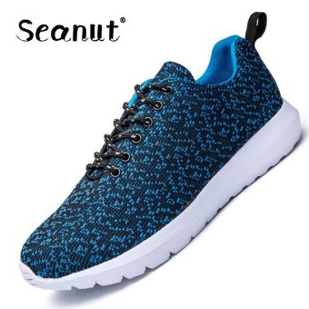 Seanut Woman's Fashion Sneakers Casual Running Sports Shoes 36-44(Blue) - intl  
