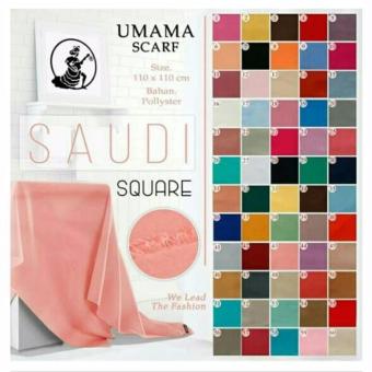 Segi Empat Rawis Saudia by Umama. (Pilihan Warna: Merah, Pink, Hijau, Biru, Coklat, Coklat Tua)  