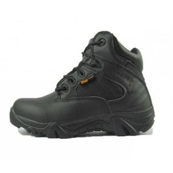 Sepatu Army Delta Tracking Shoes Tactical Pendek - Hitam  
