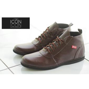 sepatu boots pria - ICON brodo brown  