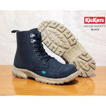 Sepatu Boots Safety / Sepatu Adventure Trails Elda Jacob - Black  