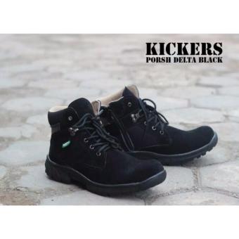 Sepatu Kickers Boots Safety Porsh Delta Black  