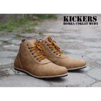 Sepatu Kickers Casual Bomba Brown  