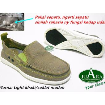 Sepatu Pria Crocs Walu Loafer Men Khaki, Sepatu Crocs  