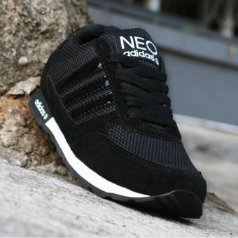Sepatu Running - Best Neo City Racer - Full Black  