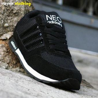 Sepatu Running Sneakers Neo City Racer - Full black  