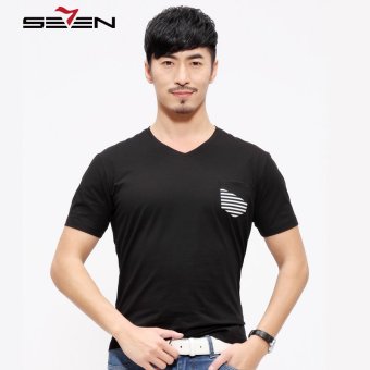 Seven brand short sleeve younger man tee slim fit fashion streetwear summer men t shirt  