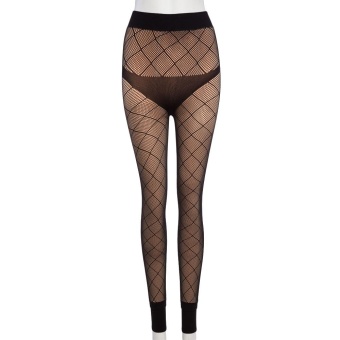 Sexy Elastic Skinny Net Spliced Pantyhose with Velvet for Women(AS THE PICTURE)(Size:ONE SIZE(FIT SIZE XS TO M))(Int: One size) - intl  
